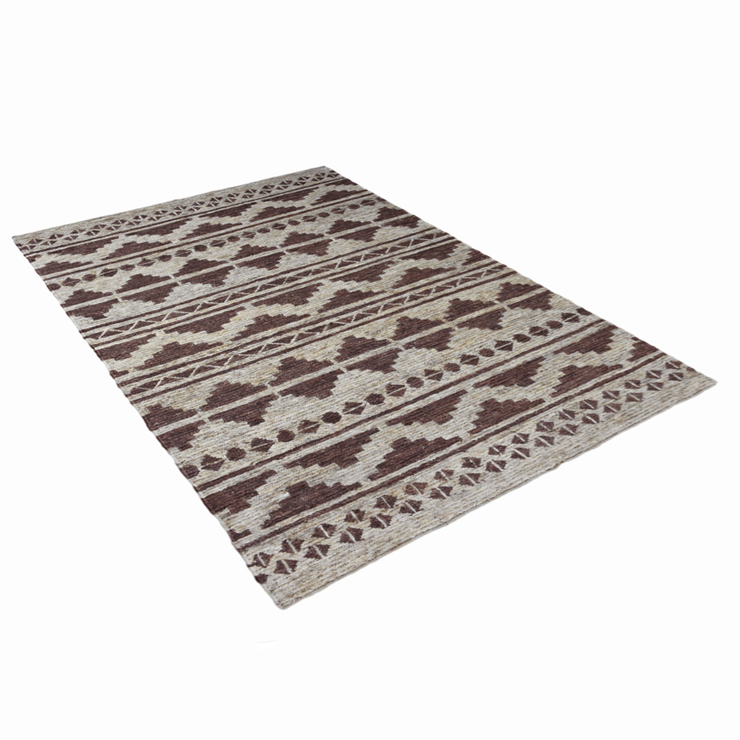 Tribal Collection: Hand-Knotted Sumak Jute Area Rugs (Assorted Colors, Patterns and Sizes)