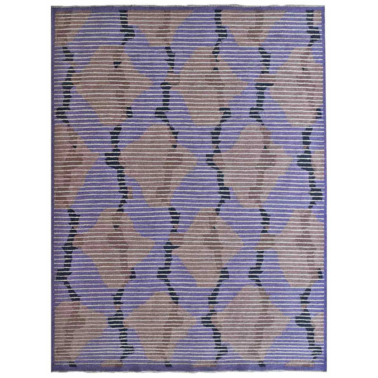 Hand Knotted Sumak Silk And Wool Area Rug - 8' x 10'