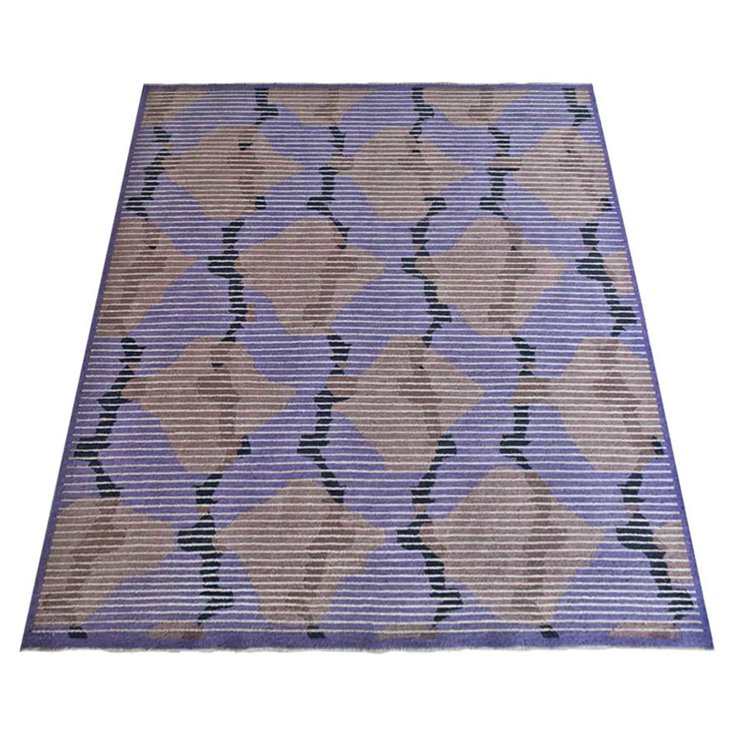 Hand Knotted Sumak Silk And Wool Area Rug - 8' x 10'