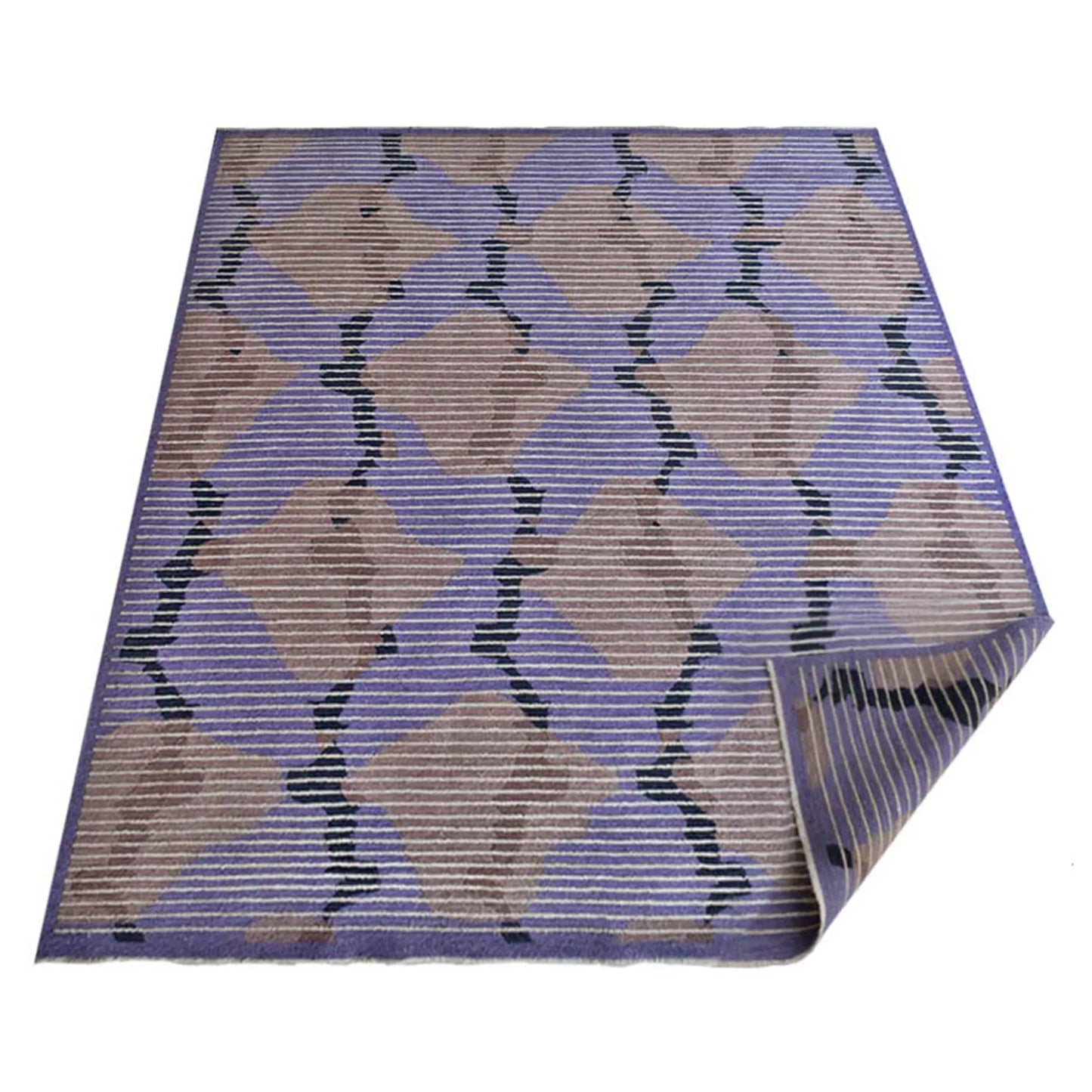 Hand Knotted Sumak Silk And Wool Area Rug - 8' x 10'