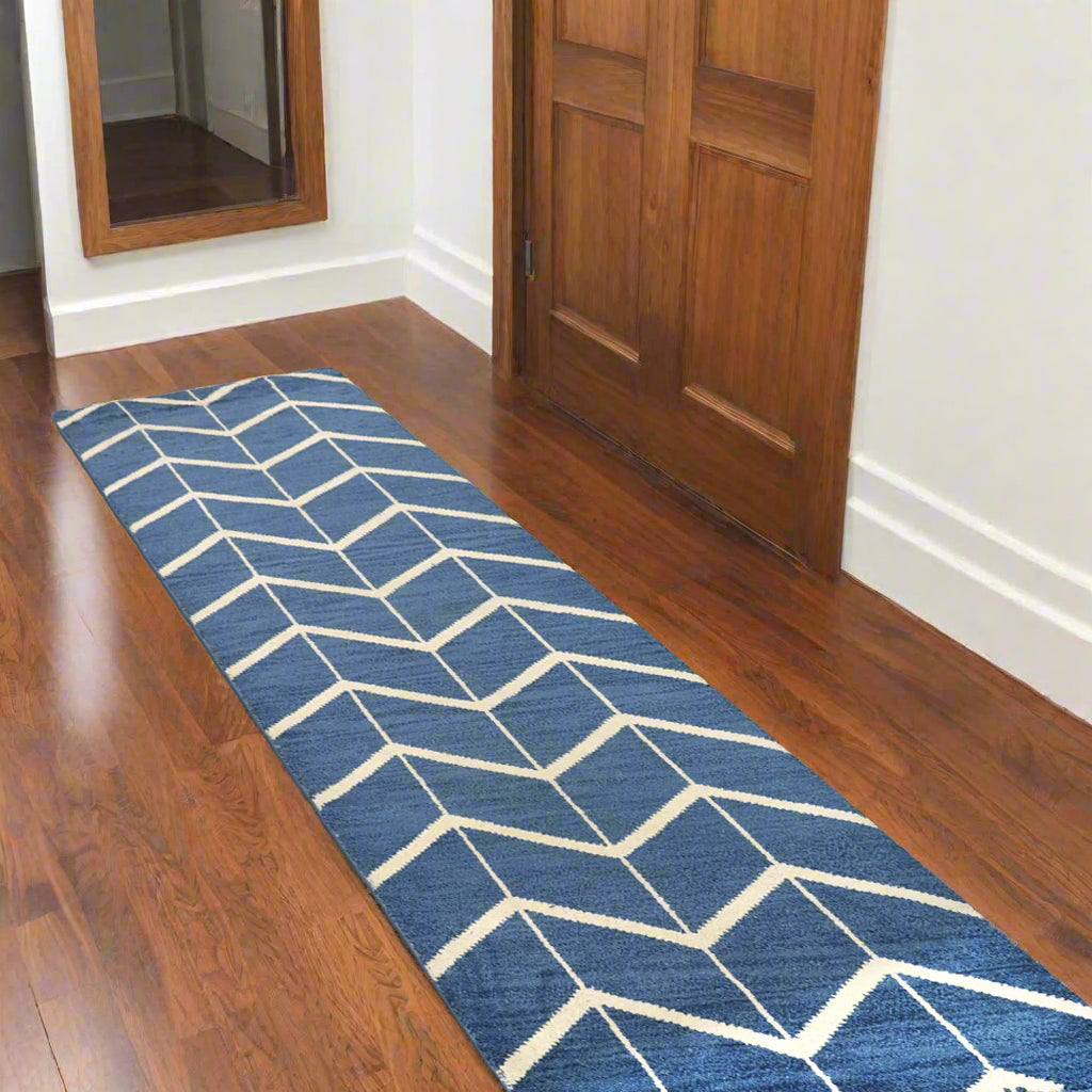 Geometrics Collection: Hand Knotted Wool Runners (Assorted Colors and Patterns)