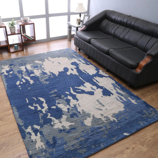 Hand Knotted Abstract Wool Area Rugs - Assorted Colors, Patterns and Sizes