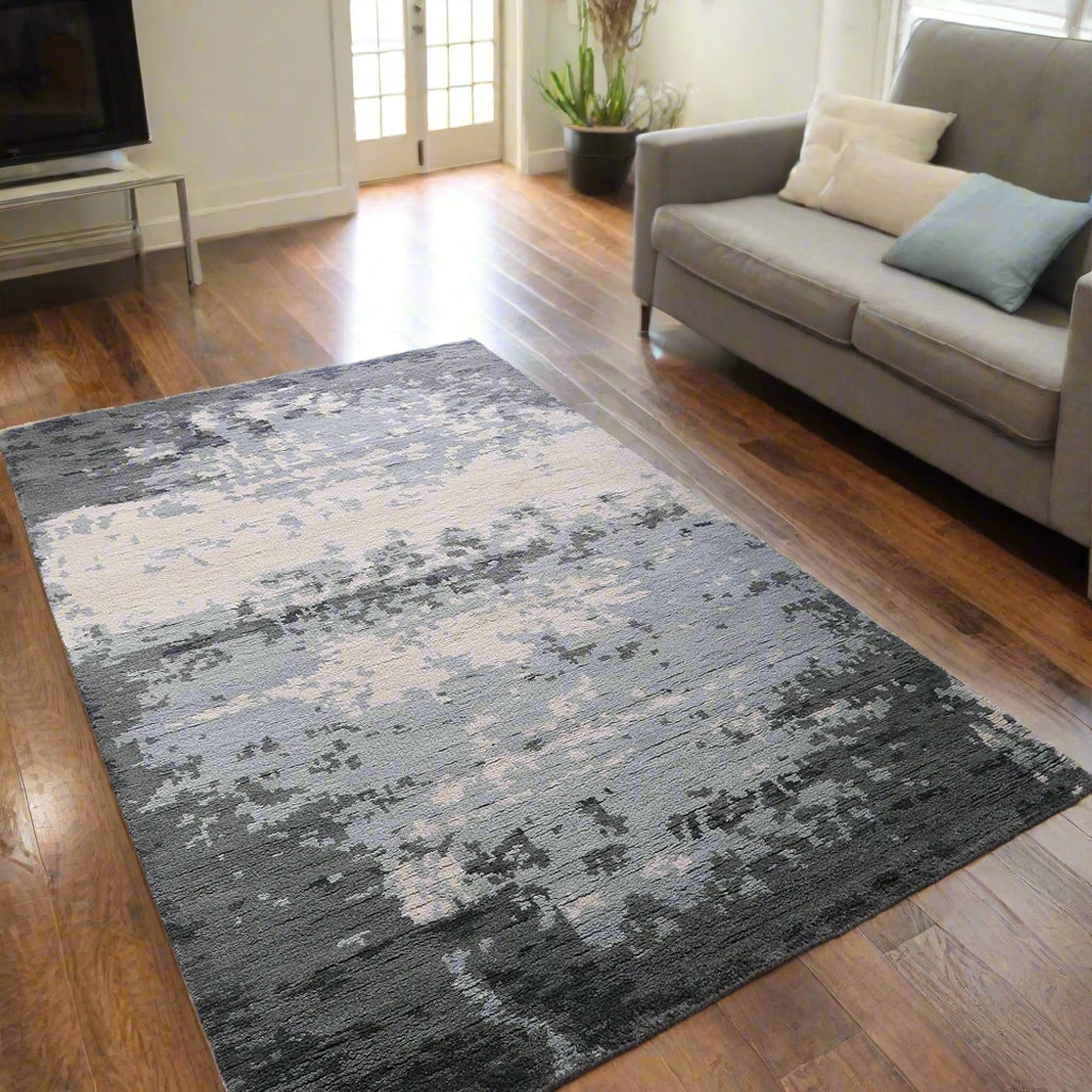 Hand Knotted Abstract Wool Area Rugs - Assorted Colors, Patterns and Sizes