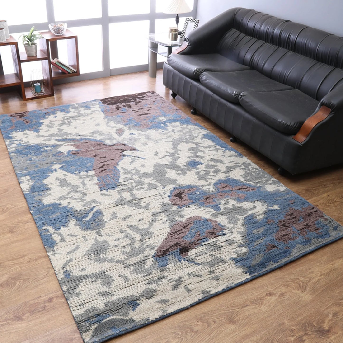 Hand-Knotted Wool Abstract Area Rugs - ASSORTED PATTERNS, COLORS AND SIZES