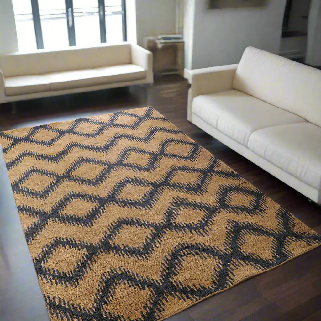 Geometrics Collection: Hand Knotted Wool Area Rugs (Assorted Colors, Patterns and Sizes)