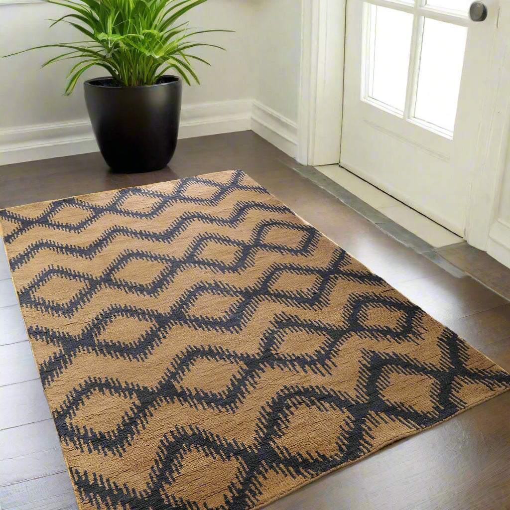 Geometrics Collection: Hand Knotted Wool Area Rugs (Assorted Colors, Patterns and Sizes)