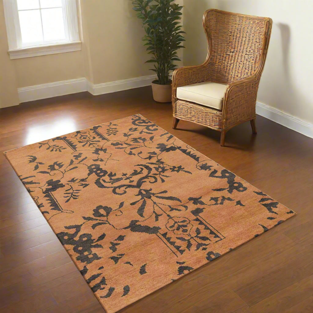 Florals Collection: Hand Knotted Wool Area Rugs (Assorted Colors, Patterns and Sizes)