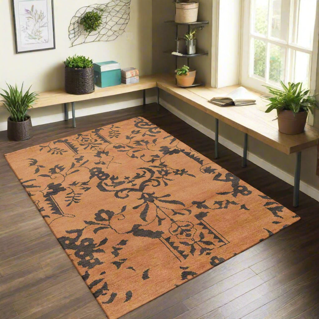 Florals Collection: Hand Knotted Wool Area Rugs (Assorted Colors, Patterns and Sizes)