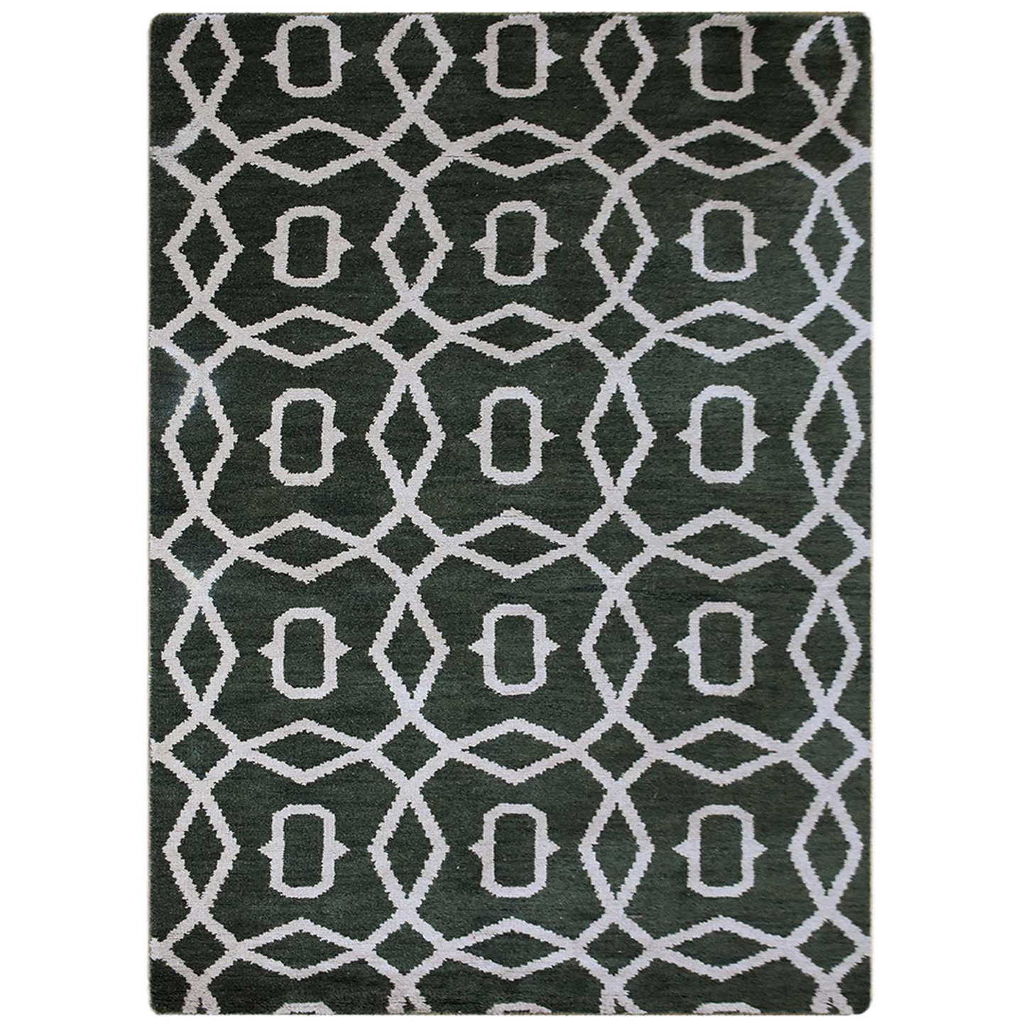 Geometrics Collection: Hand Knotted Wool Area Rugs (Assorted Colors, Patterns and Sizes)