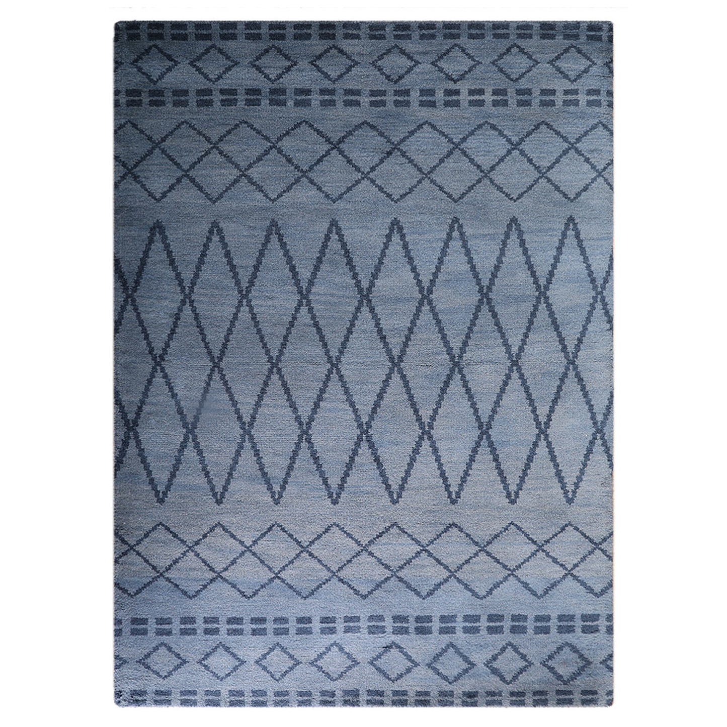 Geometrics Collection: Hand Knotted Wool Area Rugs (Assorted Colors, Patterns and Sizes)