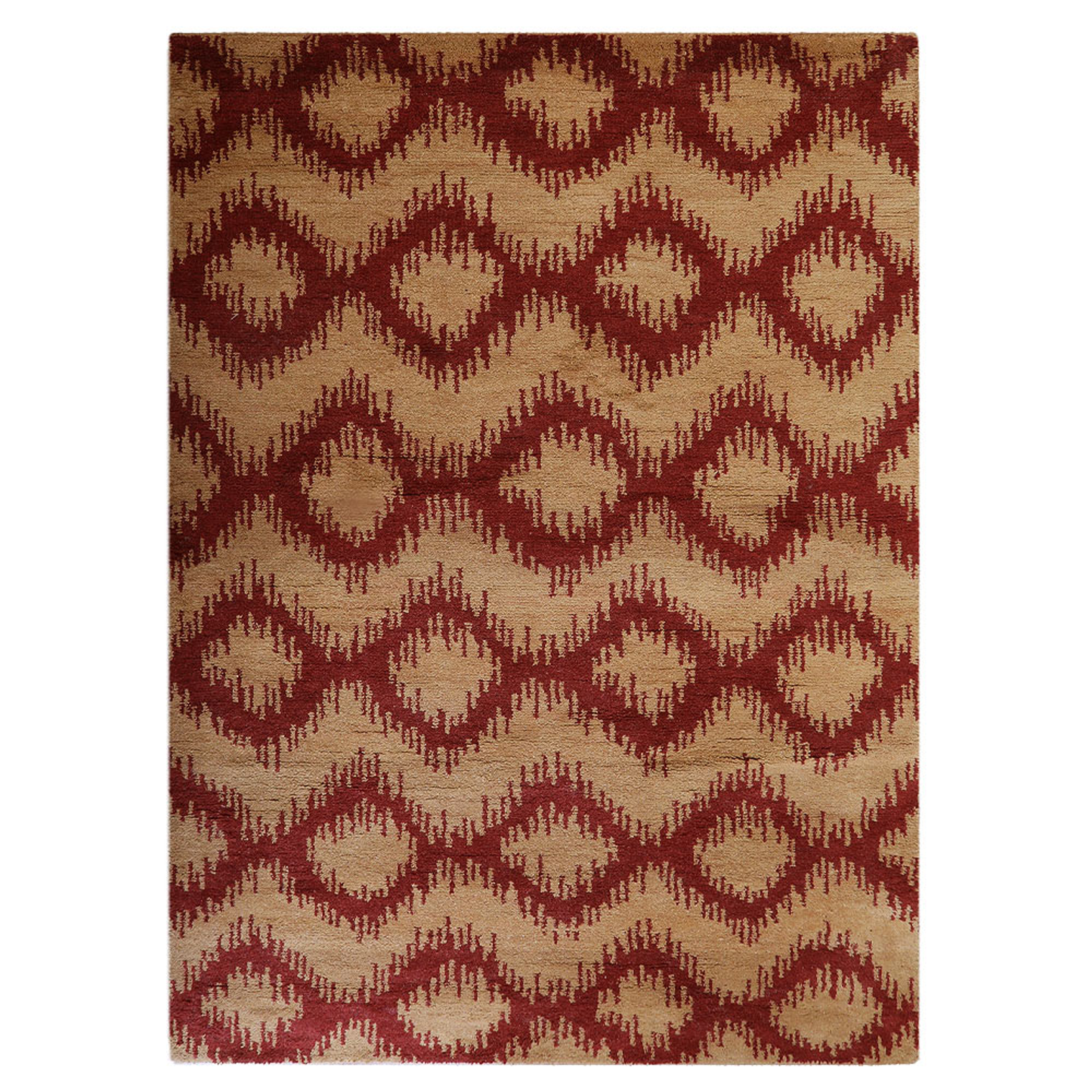 Geometrics Collection: Hand Knotted Wool Area Rugs (Assorted Colors, Patterns and Sizes)