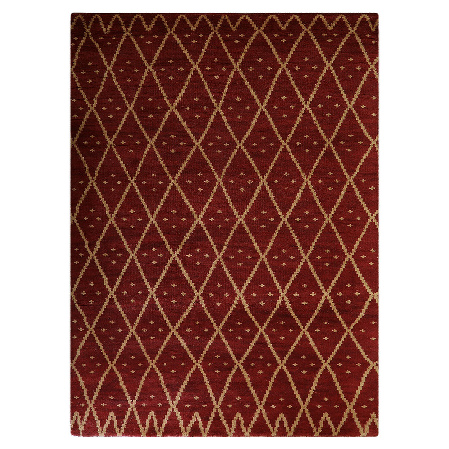 Geometrics Collection: Hand Knotted Wool Area Rugs (Assorted Colors, Patterns and Sizes)