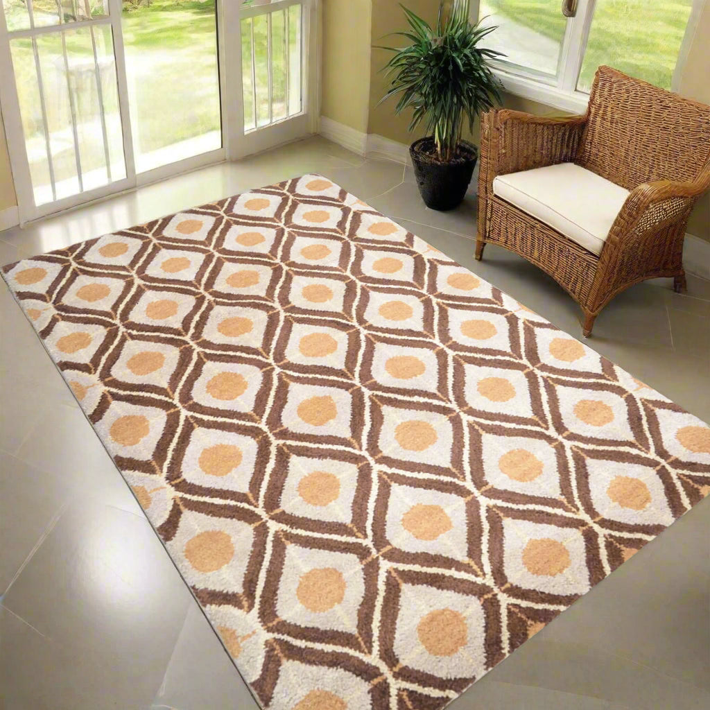 Geometrics Collection: Hand Tufted Wool Area Rugs (Assorted Colors, Patterns and Sizes)