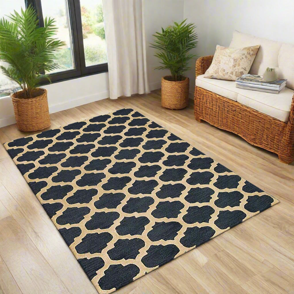 Geometrics Collection: Hand Tufted Wool Area Rugs (Assorted Colors, Patterns and Sizes)