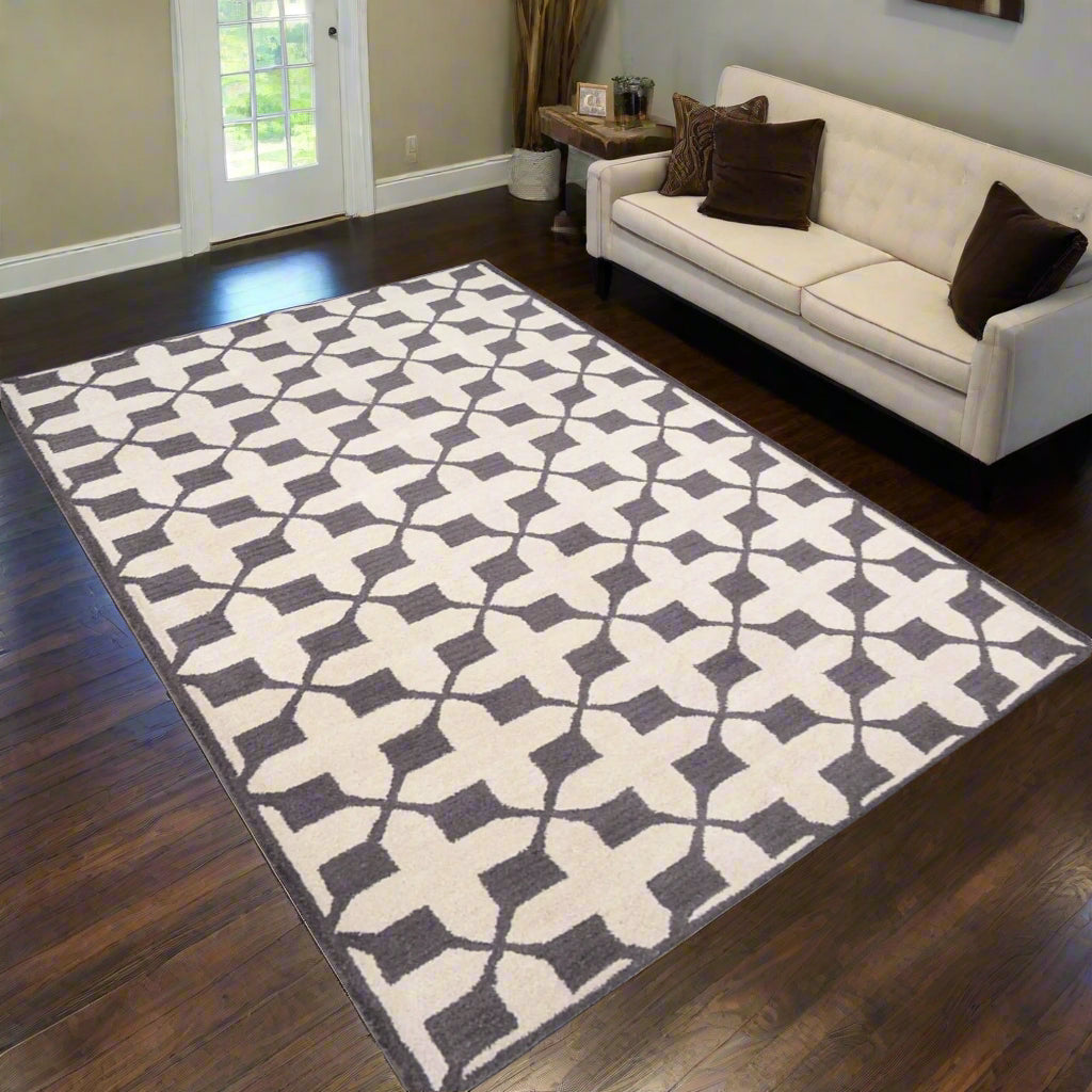 Geometrics Collection: Hand Tufted Wool Area Rugs (Assorted Colors, Patterns and Sizes)