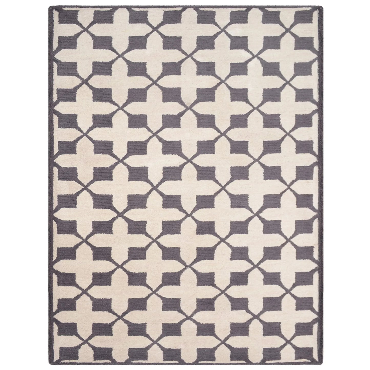 Rugsotic Carpets Hand Tufted Wool Area Rug Geometirc