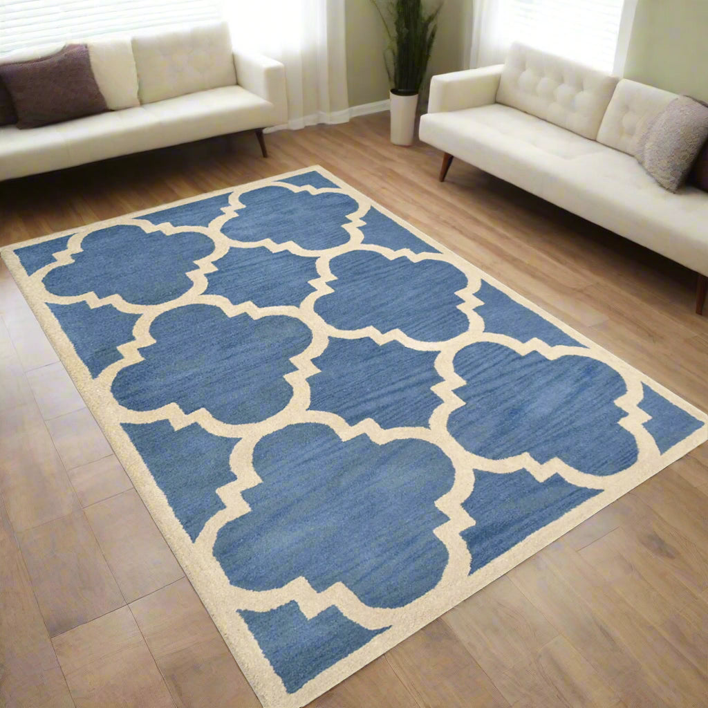 Geometrics Collection: Hand Tufted Wool Area Rugs (Assorted Colors, Patterns and Sizes)