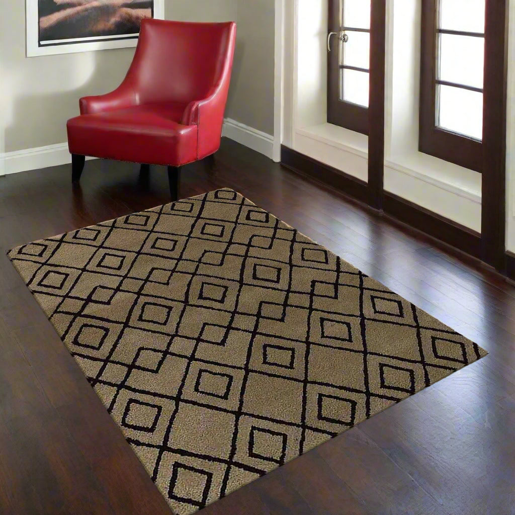 Geometrics Collection: Hand Tufted Wool Area Rugs (Assorted Colors, Patterns and Sizes)