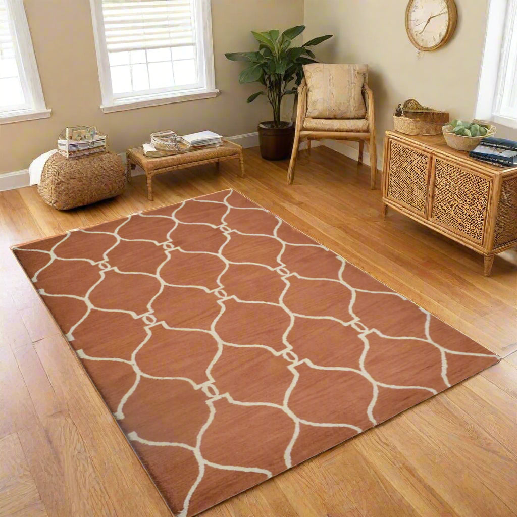 Geometrics Collection: Hand Tufted Wool Area Rugs (Assorted Colors, Patterns and Sizes)