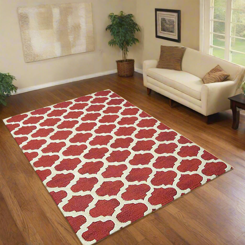 Geometrics Collection: Hand Tufted Wool Area Rugs (Assorted Colors, Patterns and Sizes)