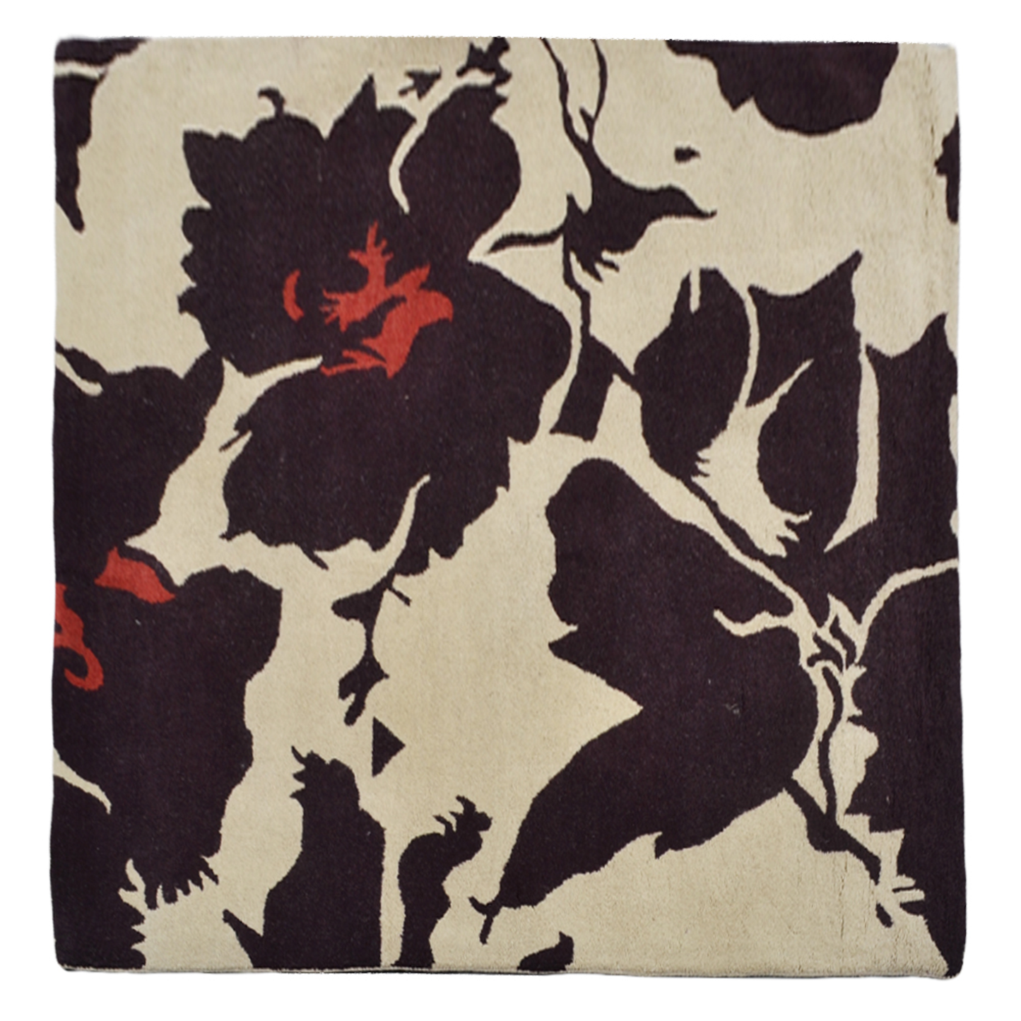 Florals Collection: Square Hand Tufted Wool Area Rugs