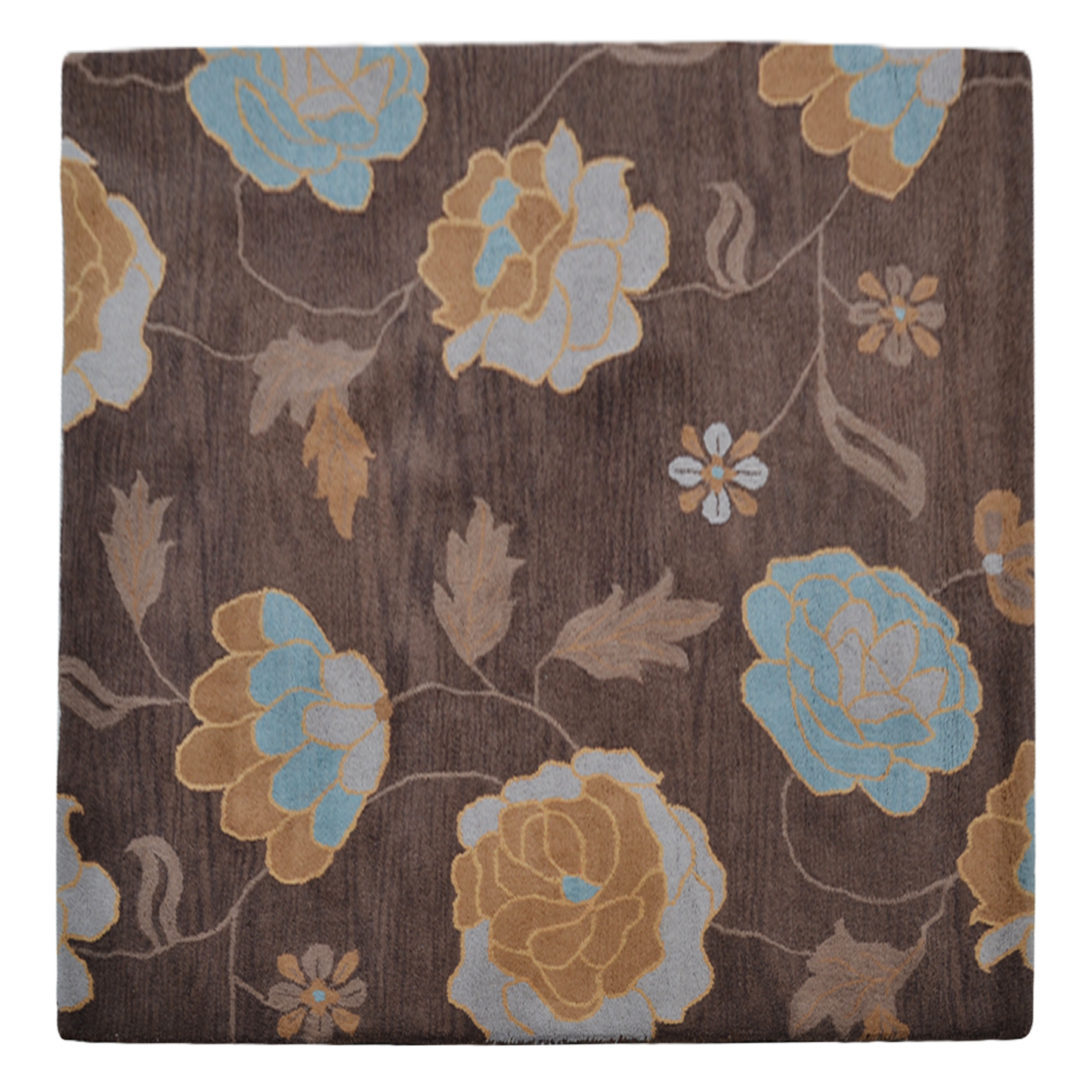 Florals Collection: Square Hand Tufted Wool Area Rugs