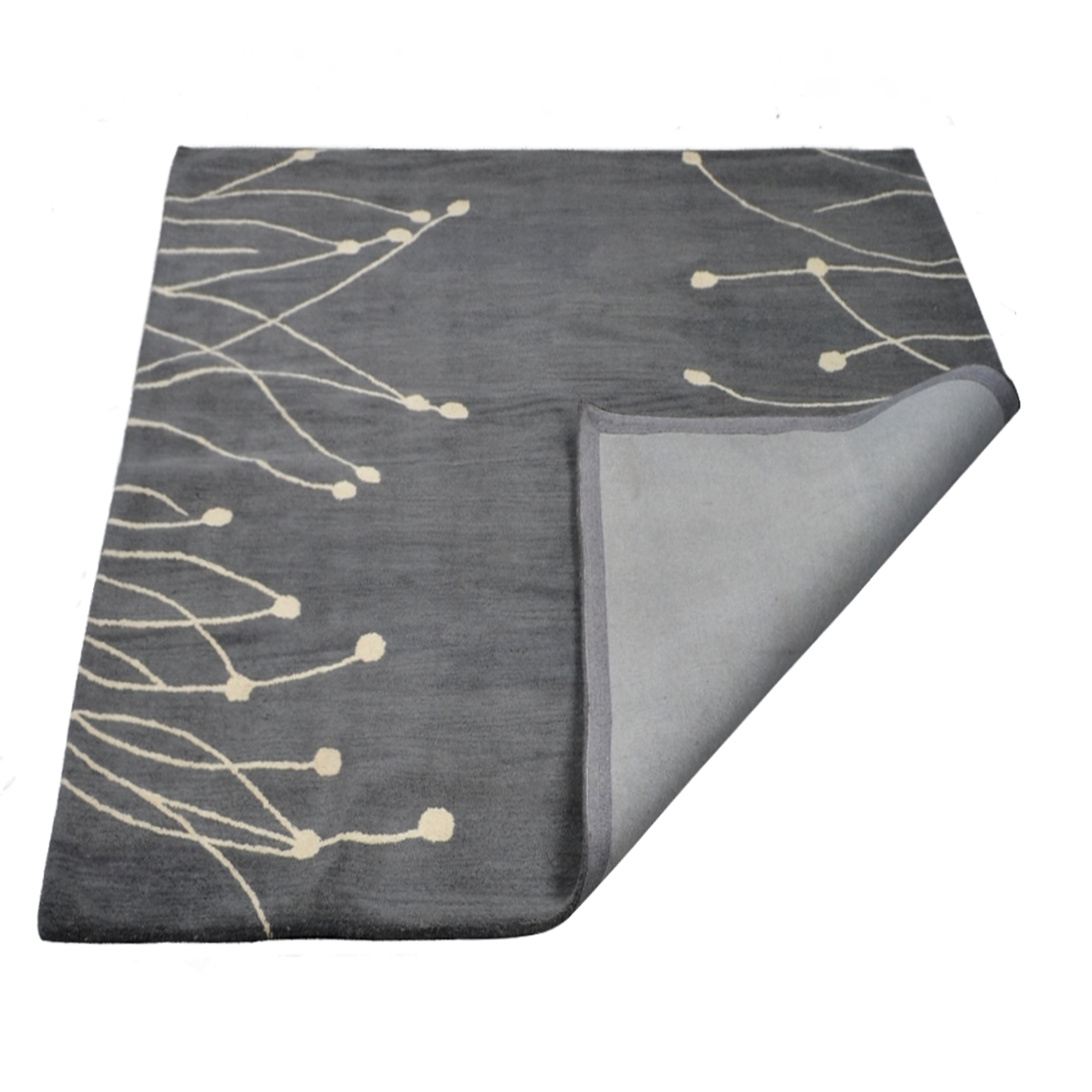 Florals Collection: Square Hand Tufted Wool Area Rugs