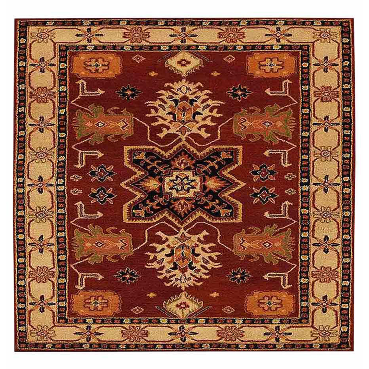 Oriental Collection: Square Hand Tufted Wool Area Rugs