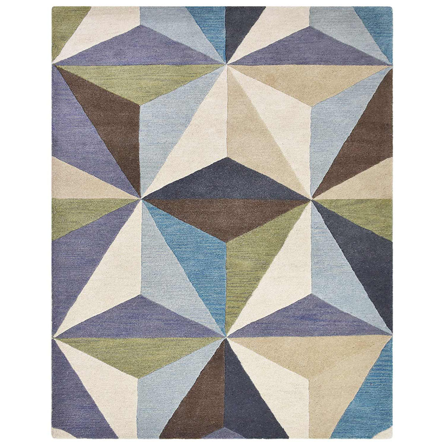 Geometrics Collection: Hand Tufted Wool Area Rugs (Assorted Colors, Patterns and Sizes)