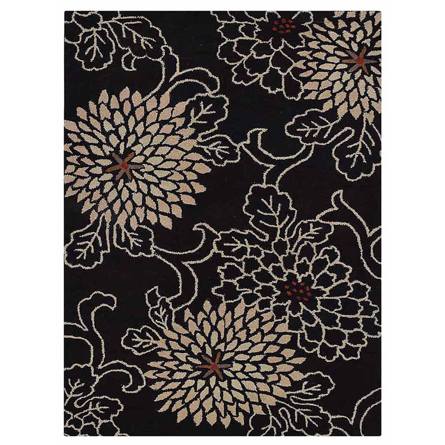 Florals Collection: Hand Tufted Wool Area Rugs (Assorted Patterns, Colors and Sizes)