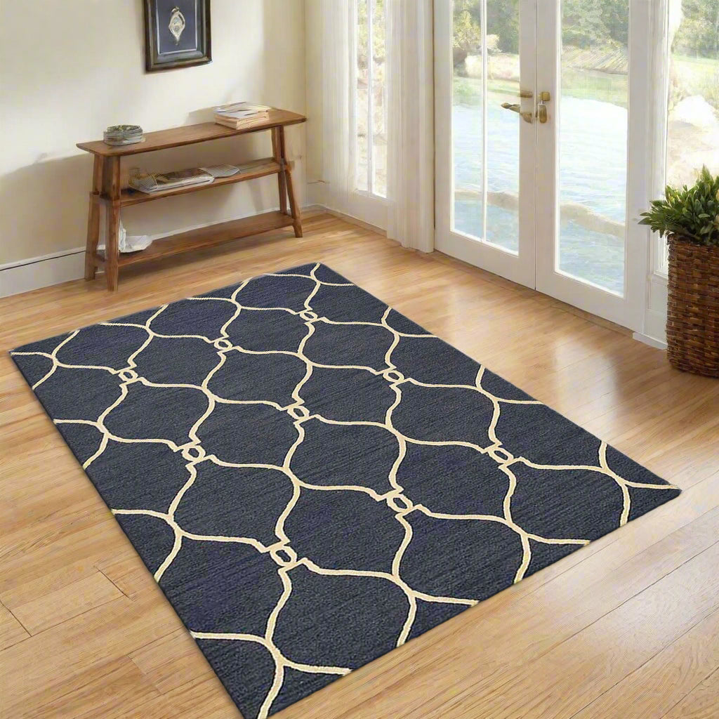 Geometrics Collection: Hand Tufted Wool Area Rugs (Assorted Colors, Patterns and Sizes)