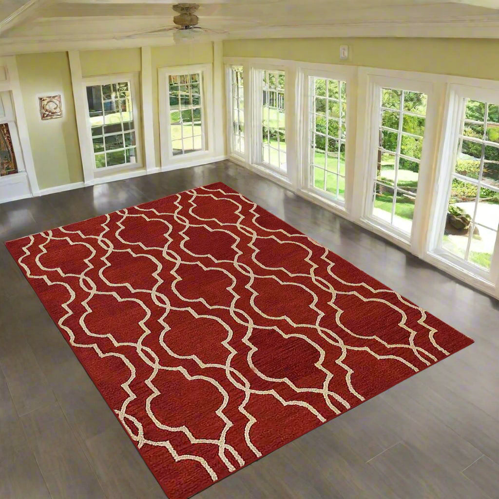 Geometrics Collection: Hand Tufted Wool Area Rugs (Assorted Colors, Patterns and Sizes)