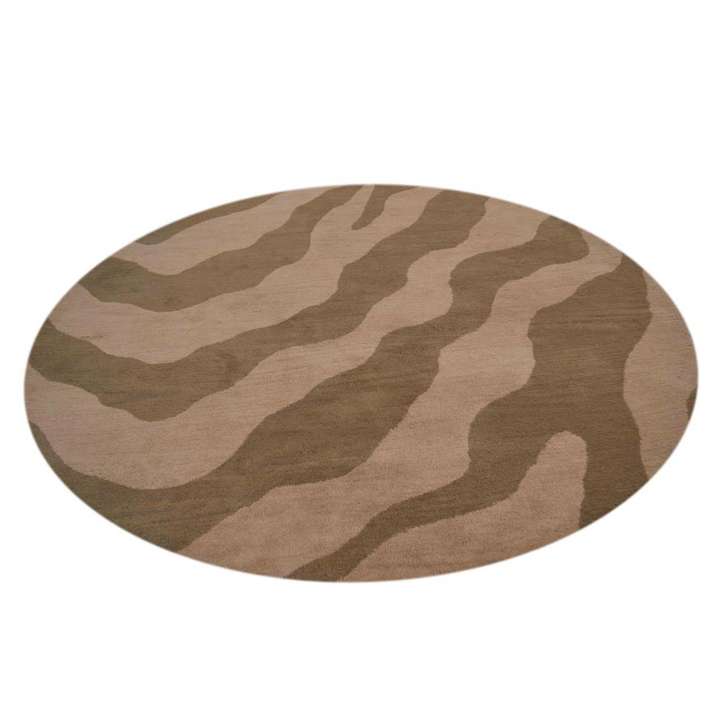 Collection: Round Hand Tufted Wool Contemporary Area Rugs