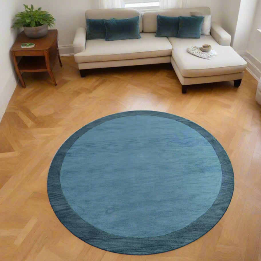 Collection: Round Hand Tufted Wool Contemporary Area Rugs