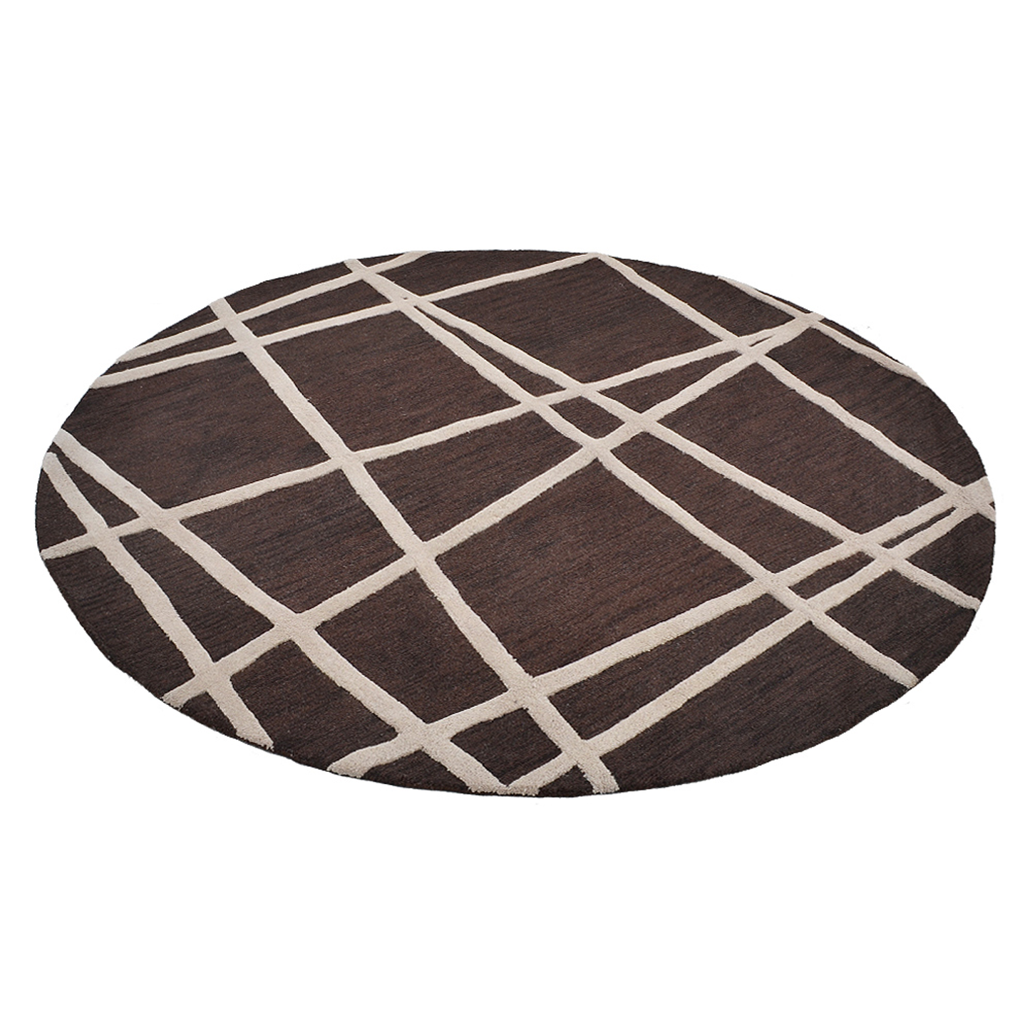 Collection: Round Hand Tufted Wool Contemporary Area Rugs