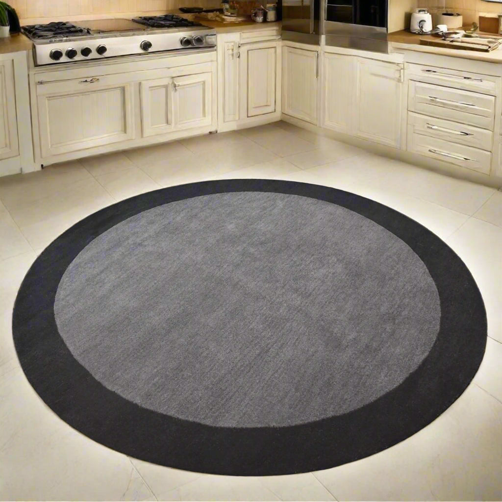 Collection: Round Hand Tufted Wool Contemporary Area Rugs