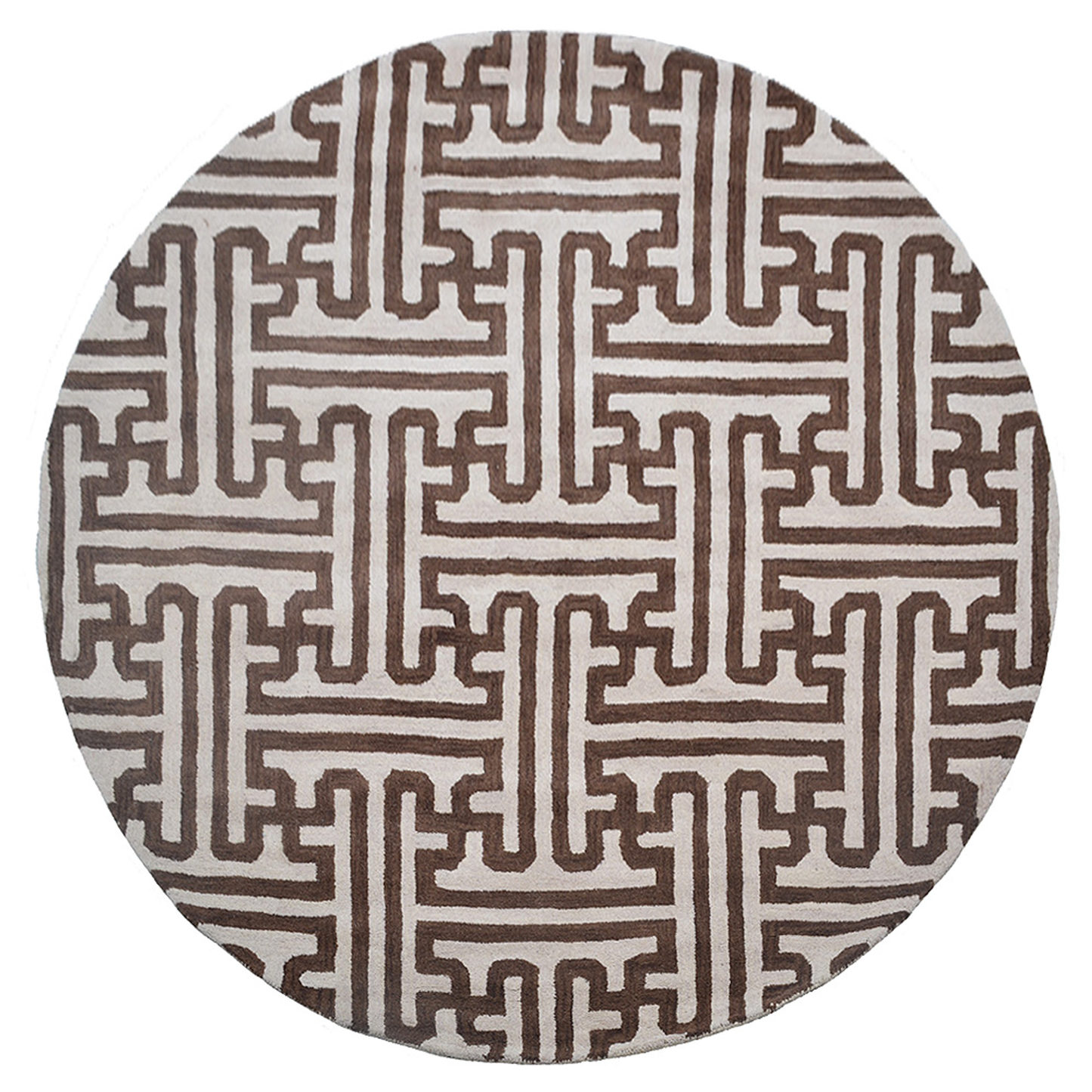 Collection: Round Hand Tufted Wool Contemporary Area Rugs