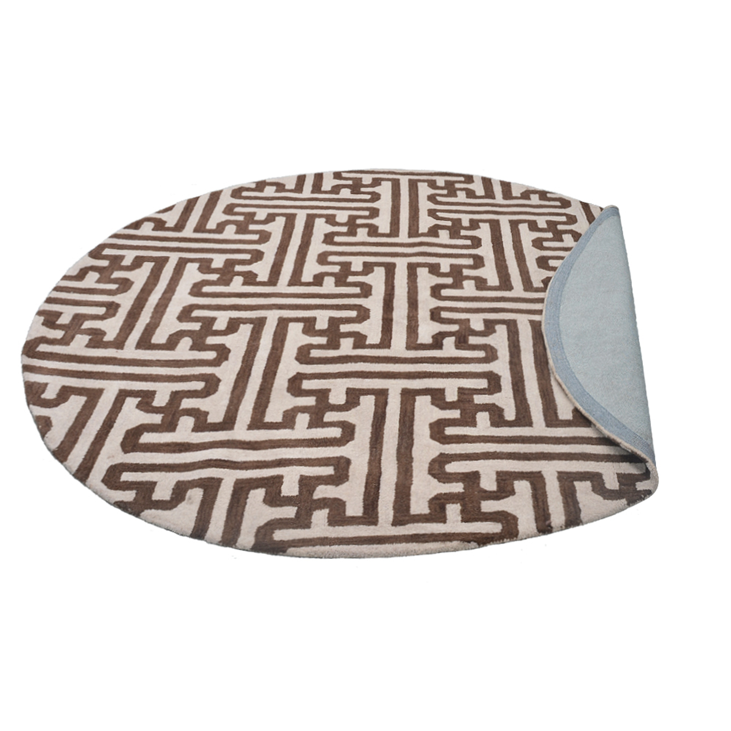 Collection: Round Hand Tufted Wool Contemporary Area Rugs