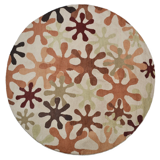 Collection: Round Hand Tufted Wool Contemporary Area Rugs