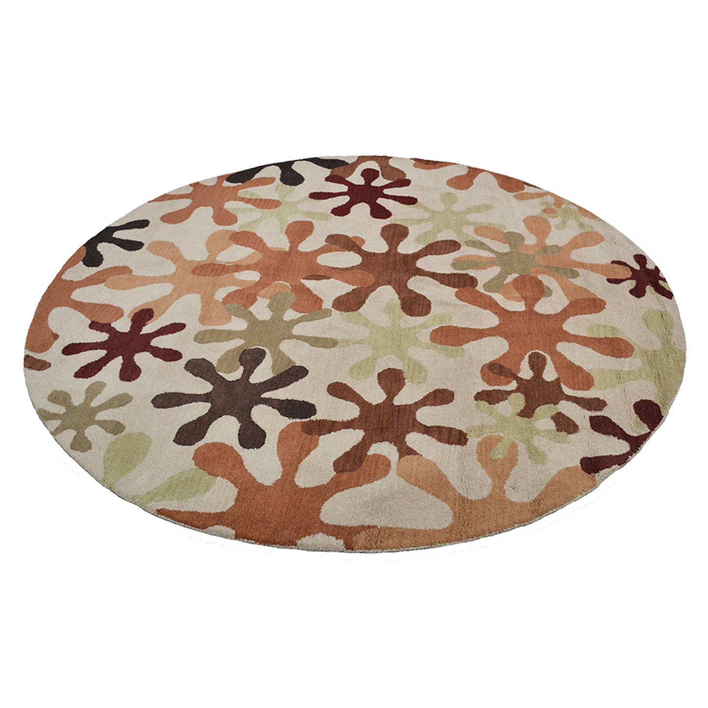 Collection: Round Hand Tufted Wool Contemporary Area Rugs