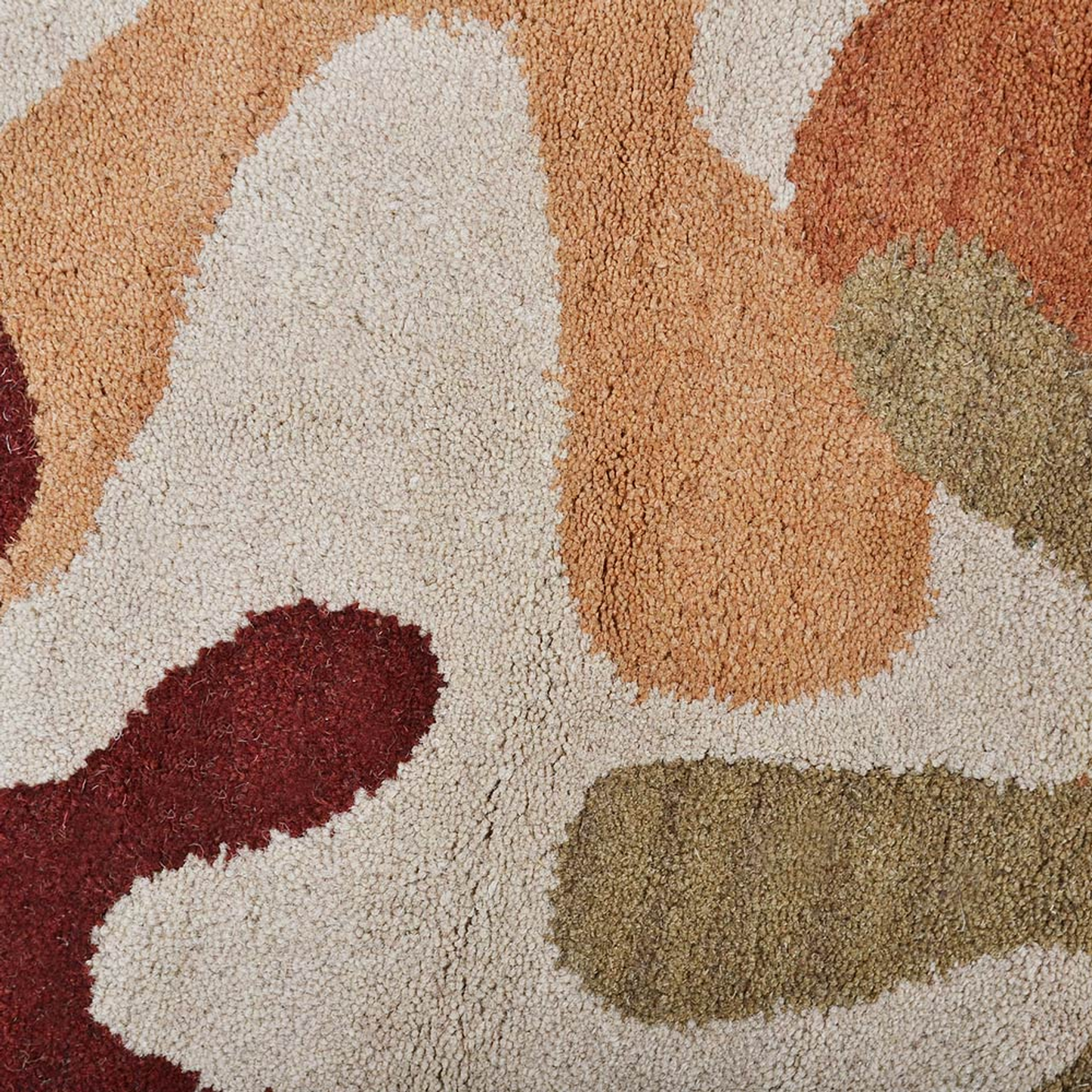 Collection: Round Hand Tufted Wool Contemporary Area Rugs