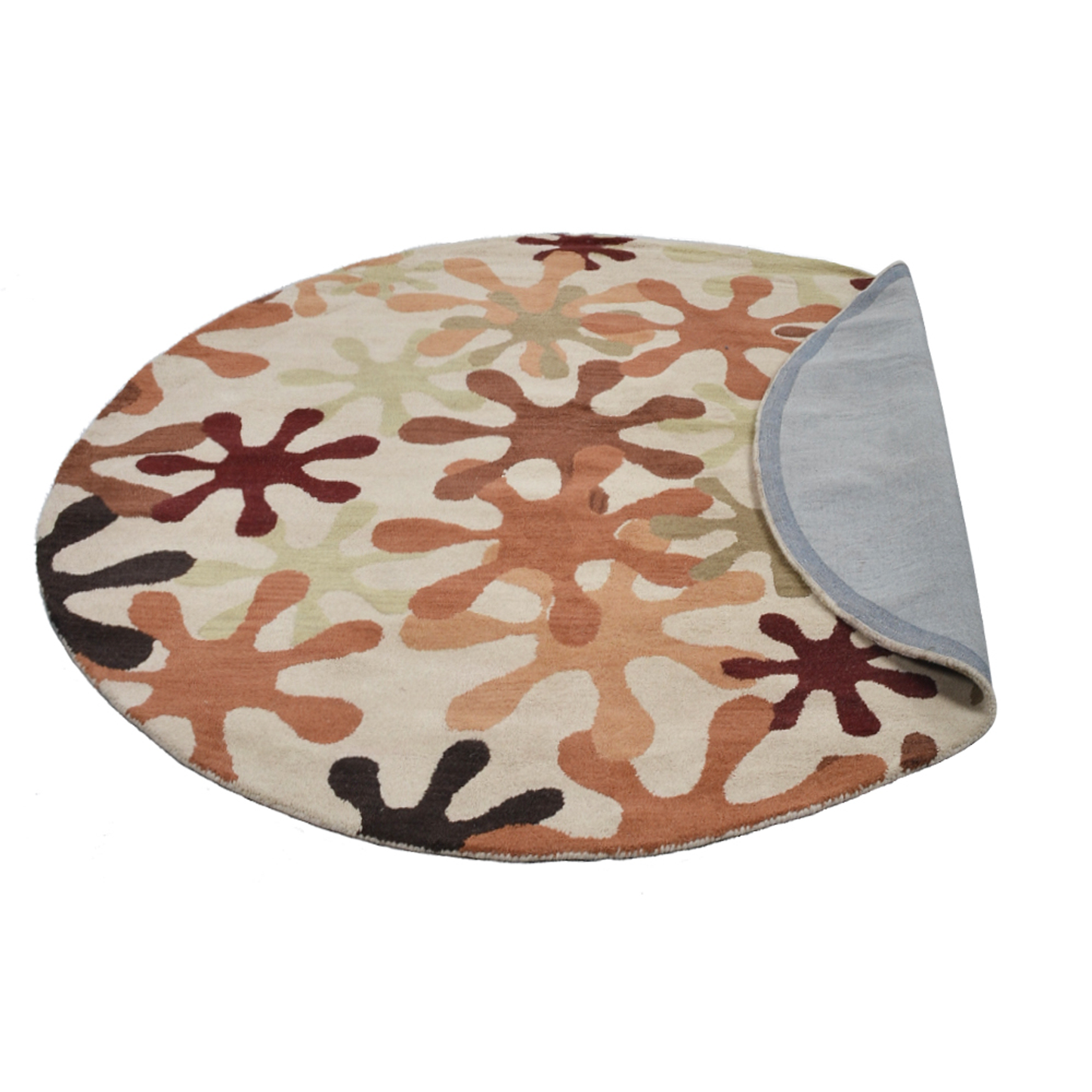 Collection: Round Hand Tufted Wool Contemporary Area Rugs