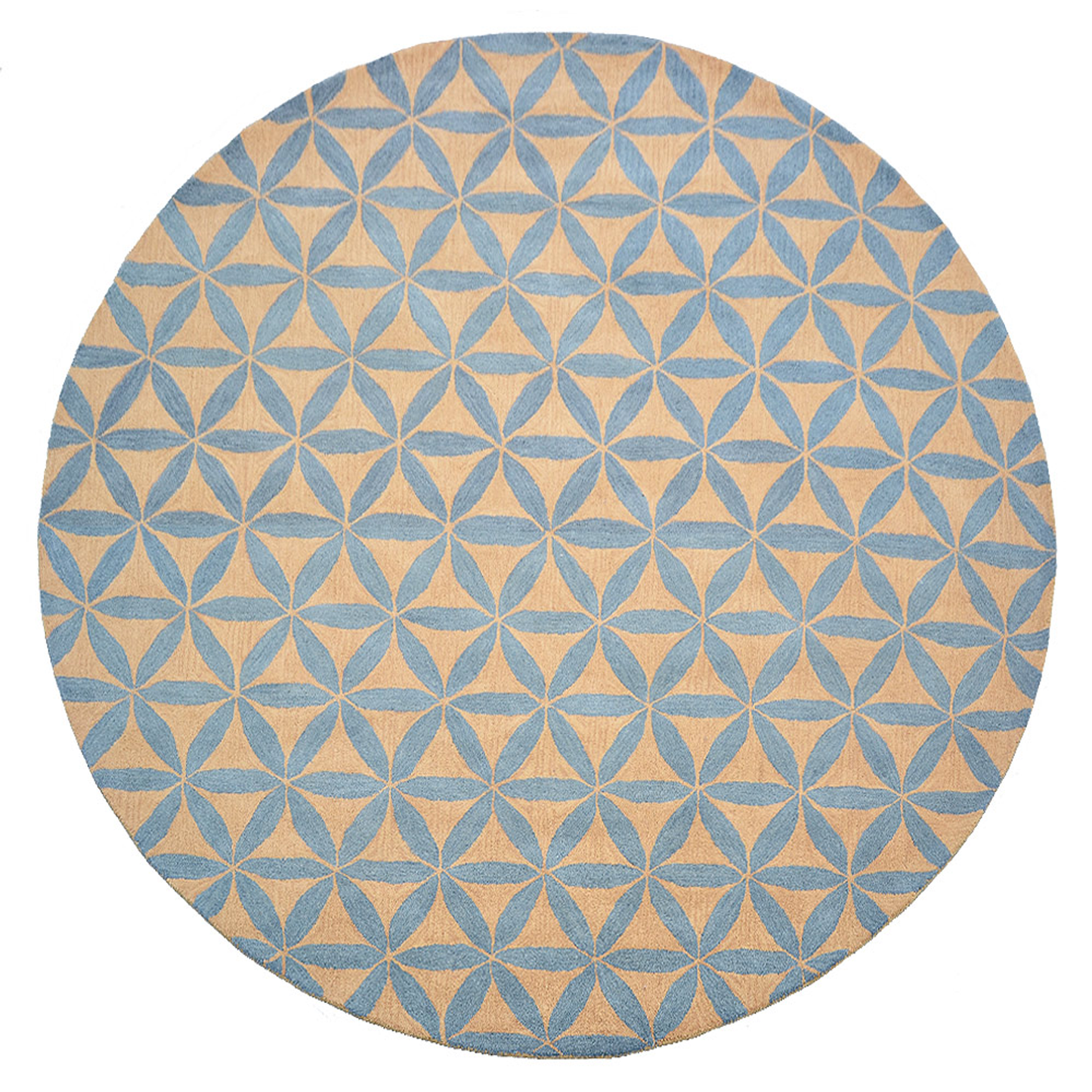 Collection: Round Hand Tufted Wool Contemporary Area Rugs