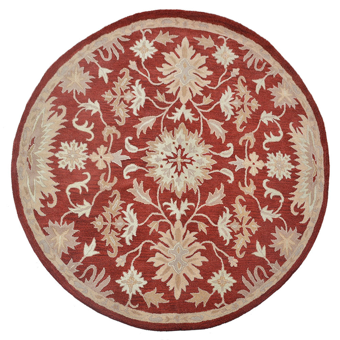 Collection: Round Hand Tufted Wool Contemporary Area Rugs