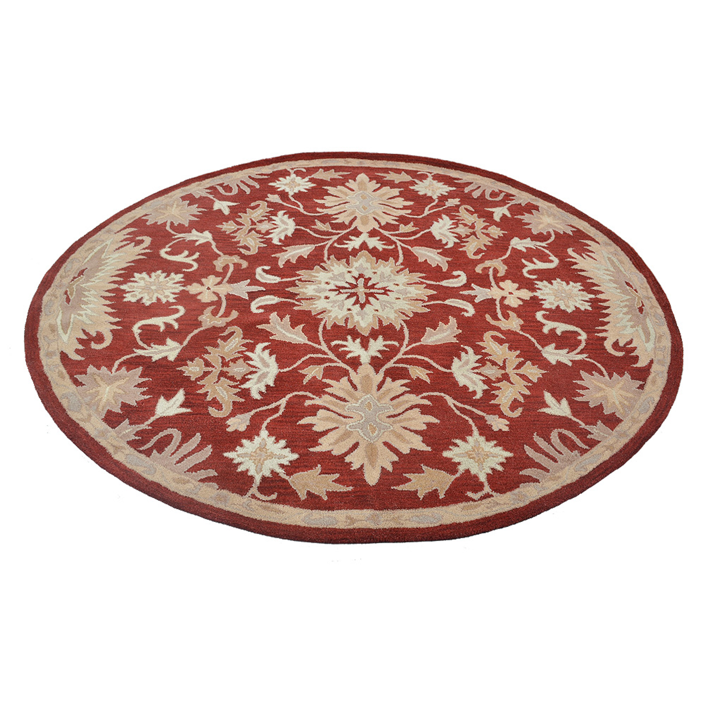 Collection: Round Hand Tufted Wool Contemporary Area Rugs