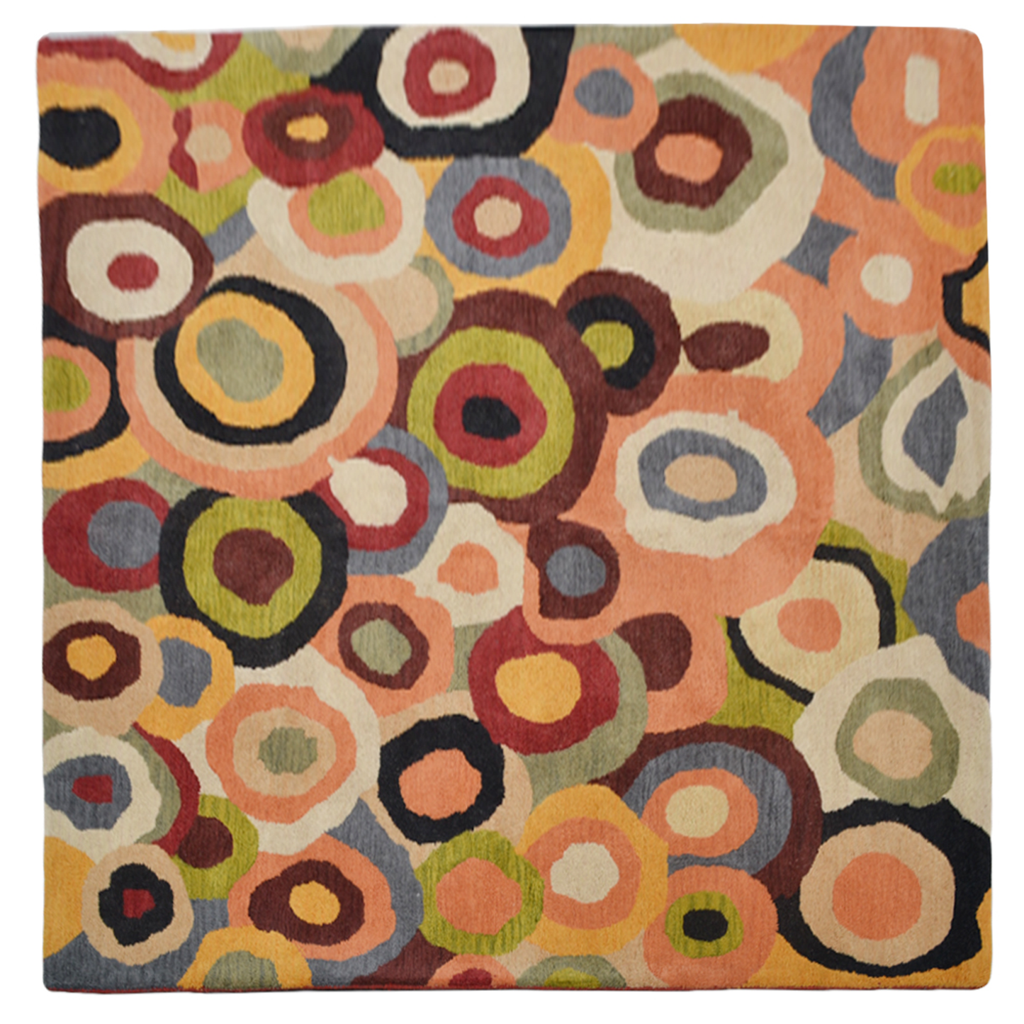 Contemporary Collection: Square Hand Tufted Wool Area Rugs