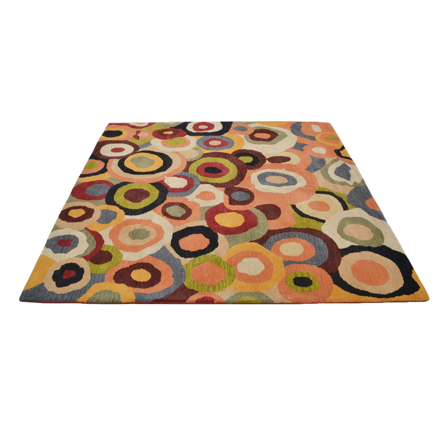 Contemporary Collection: Square Hand Tufted Wool Area Rugs