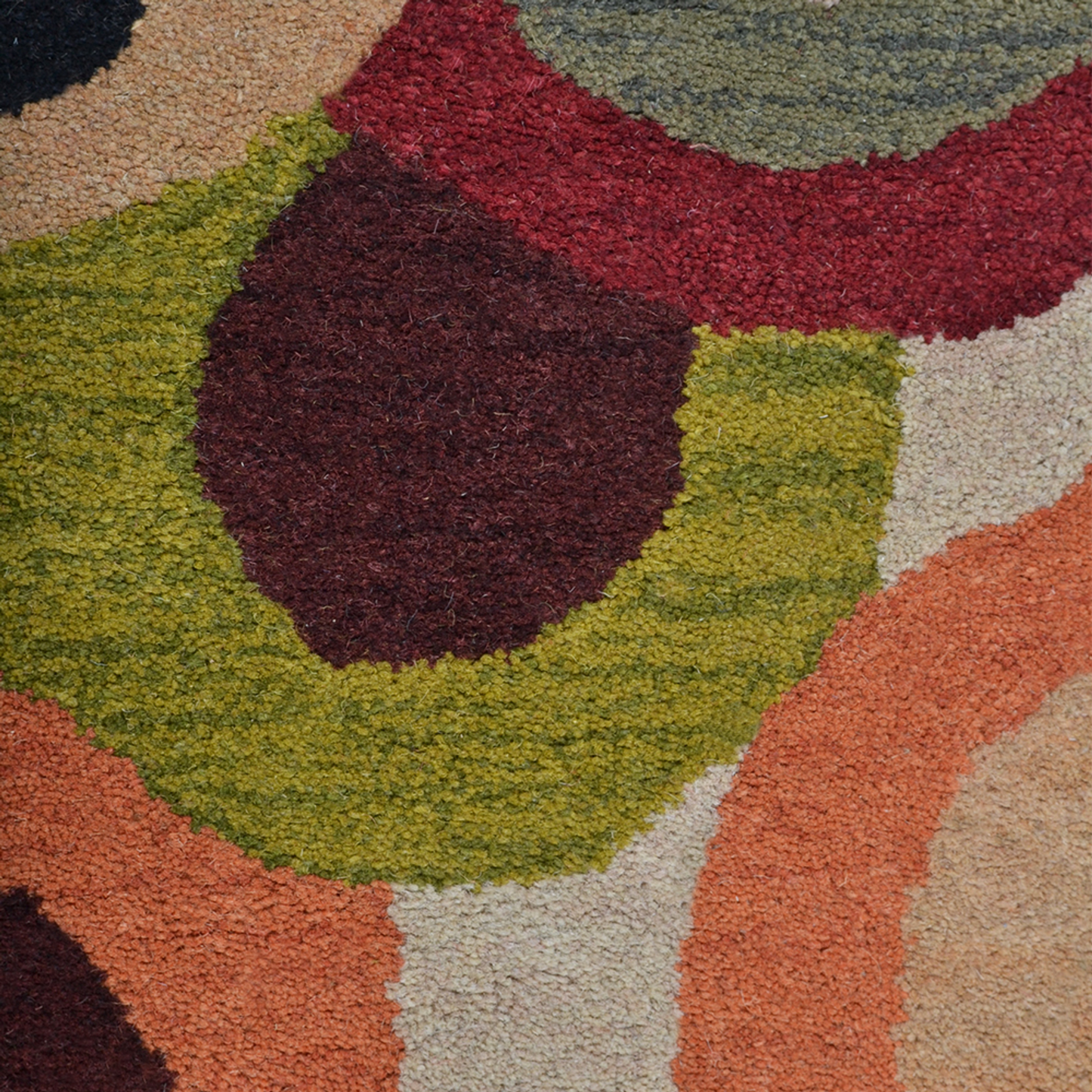 Contemporary Collection: Square Hand Tufted Wool Area Rugs