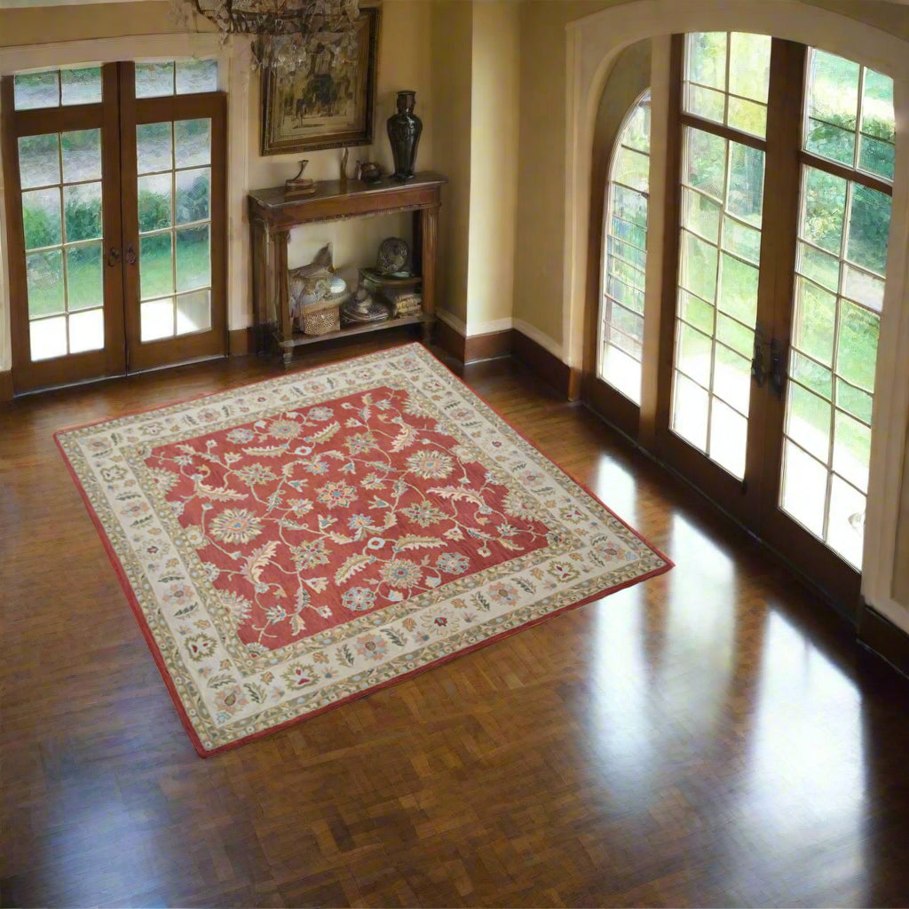 Oriental Collection: Square Hand Tufted Wool Area Rugs