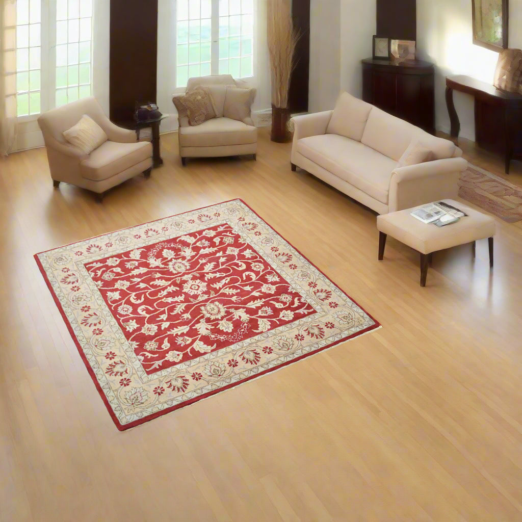 Oriental Collection: Square Hand Tufted Wool Area Rugs